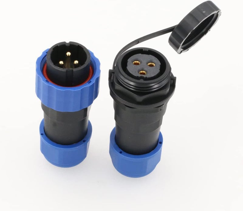 SZRMCC SD20 Waterproof Connectors 3 Pin 25A Panel Mount Circular Aviation Cable Connector Industrial Male Plug Female Socket LED Outdoor Wire Connector - Image 1